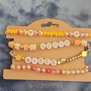 Colorful Beaded Beach Vibes Bracelets